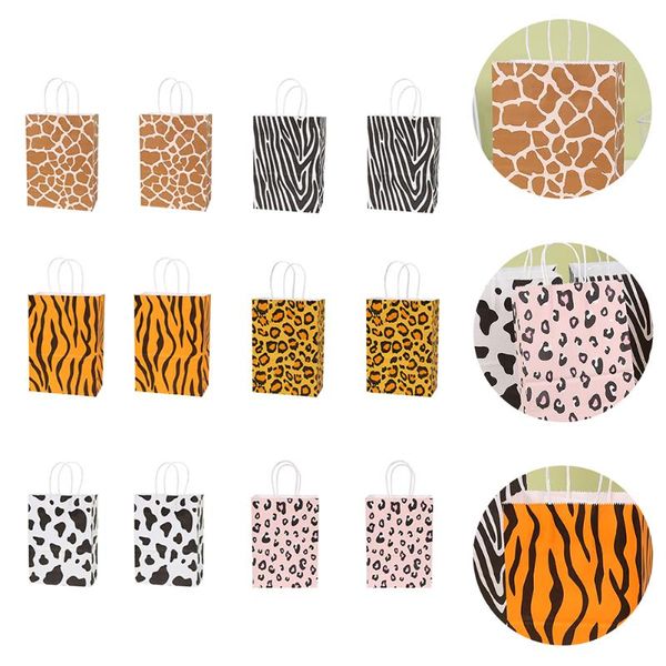 gift wrap 12pcs bags animal printed pattern pouch portable paper tote bag for party
gift wrap 12pcs bags animal printed pattern pouch portable paper tote bag for party