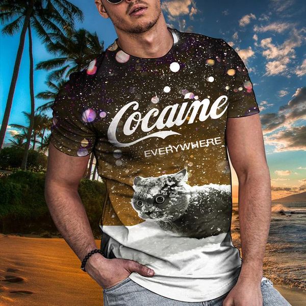 men's t-shirts summer trend 3d t-shirt printing animal 2021 kitten funny cat short-sleeved tshirt personality design loose casual t shi, White;black
men's t-shirts summer trend 3d t-shirt printing animal 2021 kitten funny cat short-sleeved tshirt personality design loose casual t shi, White;black