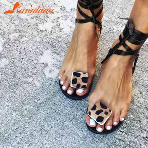 summer casual beach sandals concise leopard ankle wrap women brand elegant flat shoes, Black
summer casual beach sandals concise leopard ankle wrap women brand elegant flat shoes, Black