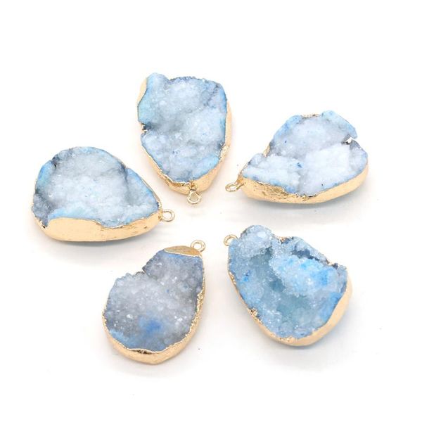 charms natural stone blue crystal cluster drop shape charm pendant for women jewelry making diy necklace accessories 25x38-30x42mm, Bronze;silver
charms natural stone blue crystal cluster drop shape charm pendant for women jewelry making diy necklace accessories 25x38-30x42mm, Bronze;silver