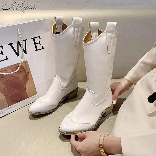 boots 2021 autumn winter women's mid-tube thick heel pointed toe fashion western cowboy handsome knight mujer, Black
boots 2021 autumn winter women's mid-tube thick heel pointed toe fashion western cowboy handsome knight mujer, Black