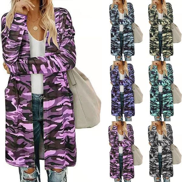 women's jackets cardigans for women 2021 camouflage print long female coat winter autumn and american casual loose cotton windbreak, Black;brown
women's jackets cardigans for women 2021 camouflage print long female coat winter autumn and american casual loose cotton windbreak, Black;brown