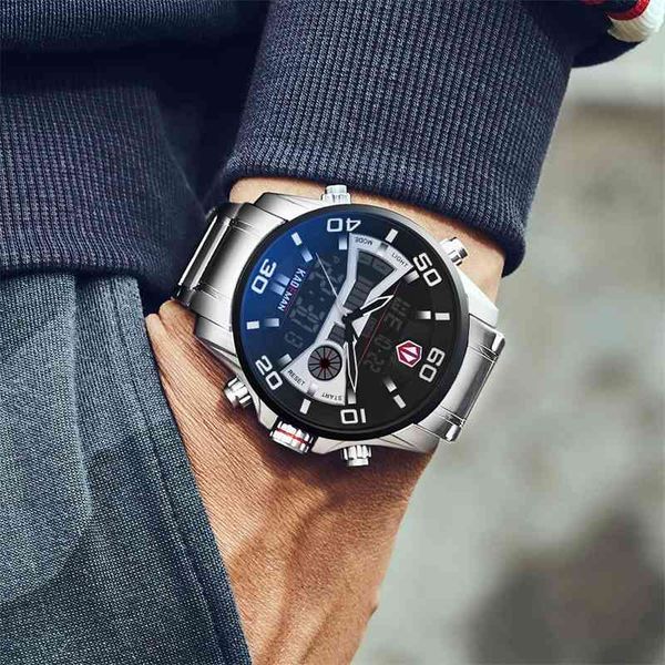 kademan brand luxury men watches waterproof led display sport quartz watch chronograph military wristwatch relogio masculino 210407, Slivery;brown
kademan brand luxury men watches waterproof led display sport quartz watch chronograph military wristwatch relogio masculino 210407, Slivery;brown