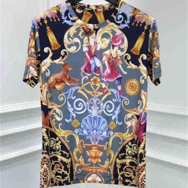 t shirts 20ss brand fashion floral leopard gothic diamond print cotton tee for men, White;black
t shirts 20ss brand fashion floral leopard gothic diamond print cotton tee for men, White;black