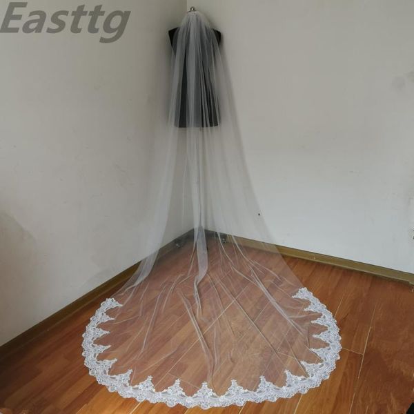 bridal veils real picture white ivory 300cm cathedral length wedding one layer lace accessories veil with comb veu de noiva, Black
bridal veils real picture white ivory 300cm cathedral length wedding one layer lace accessories veil with comb veu de noiva, Black