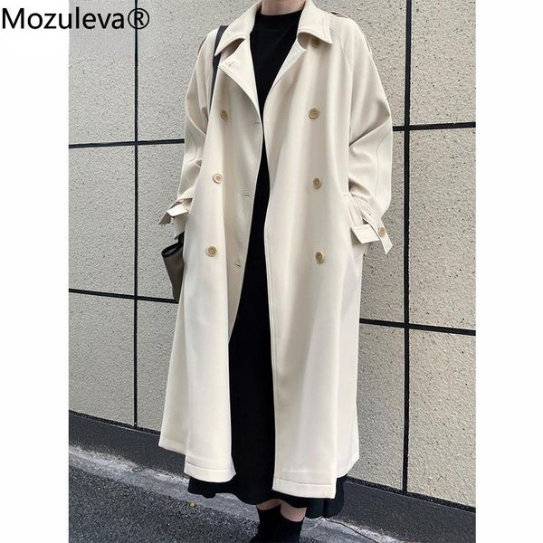 women's trench coats mozuleva 2021 autumn oversized women coat elegant full sleeve belted female overcoat double-breasted long jacket, Tan;black
women's trench coats mozuleva 2021 autumn oversized women coat elegant full sleeve belted female overcoat double-breasted long jacket, Tan;black