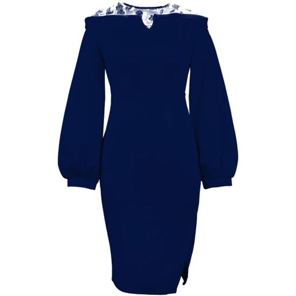 appliques elegant dresses women patchwork mesh long lantern sleeve navy blue bodycon slim office ladies classy fashion female 210527, Black;gray
appliques elegant dresses women patchwork mesh long lantern sleeve navy blue bodycon slim office ladies classy fashion female 210527, Black;gray