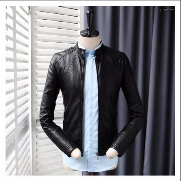 men's fur & faux m-3xl autumn youth pu leather motorcycle jacket korean fashion short paragraph coats tide, Black
men's fur & faux m-3xl autumn youth pu leather motorcycle jacket korean fashion short paragraph coats tide, Black