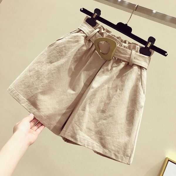 women's shorts solid loose women summer 2021 wide leg casual all match female clothing quality, White;black
women's shorts solid loose women summer 2021 wide leg casual all match female clothing quality, White;black