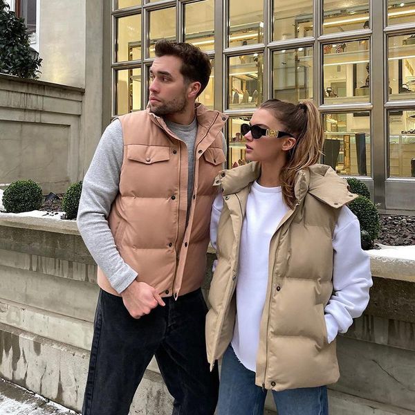 women's vests autumn loose solid color hooded stand collar vest cotton clothes fashion women jacket with hood and pockets, Black;white
women's vests autumn loose solid color hooded stand collar vest cotton clothes fashion women jacket with hood and pockets, Black;white