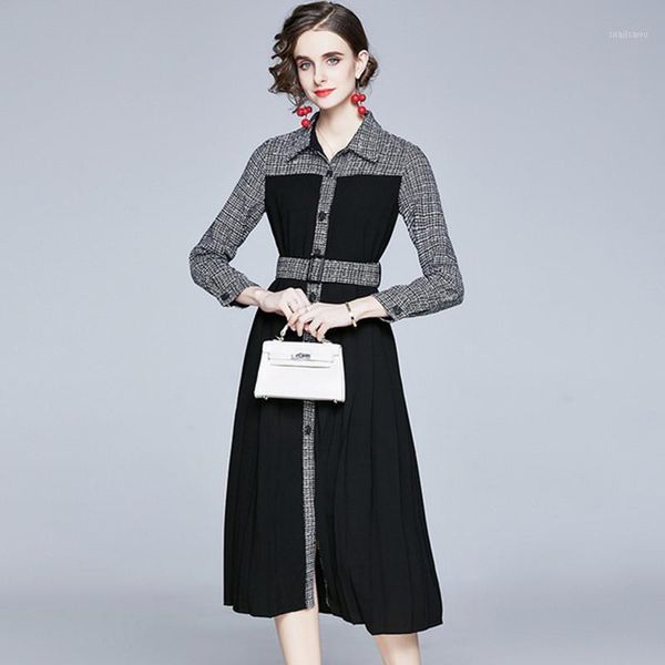 spring casual plaid patchwork dresses black turn-down collar big swing shirt dress plus size -3xl, Black;gray
spring casual plaid patchwork dresses black turn-down collar big swing shirt dress plus size -3xl, Black;gray