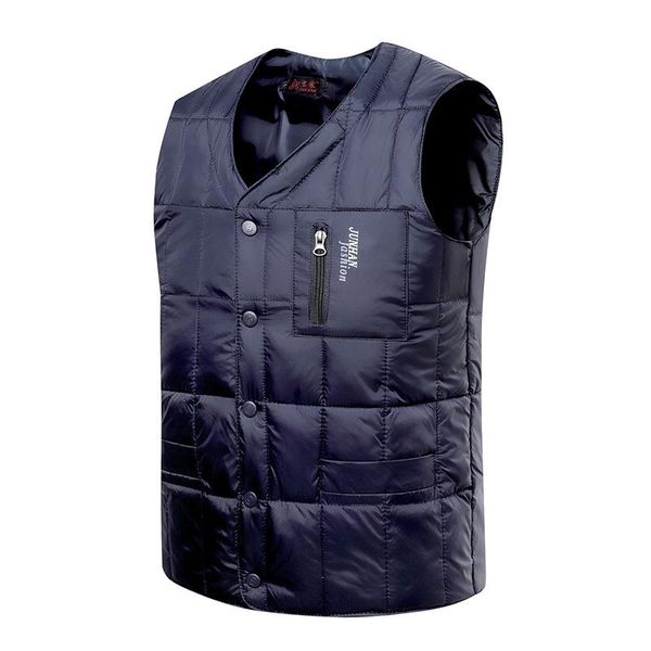 men's vests white duck down jacket vest men autumn winter warm sleeveless v-neck button lightweight waistcoat fashion casual male, Black;white
men's vests white duck down jacket vest men autumn winter warm sleeveless v-neck button lightweight waistcoat fashion casual male, Black;white