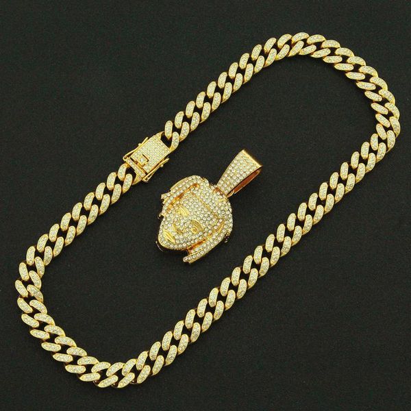 men's necklace accessories diamond three-dimensional portrait pendant cuban chain personalized gift ladies neck decoration 2021 necklac, Silver
men's necklace accessories diamond three-dimensional portrait pendant cuban chain personalized gift ladies neck decoration 2021 necklac, Silver