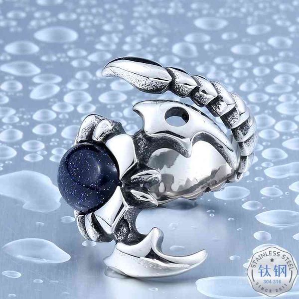 jewelry titanium open aggressive stainless steel scorpio men's ring korean personality, Black
jewelry titanium open aggressive stainless steel scorpio men's ring korean personality, Black