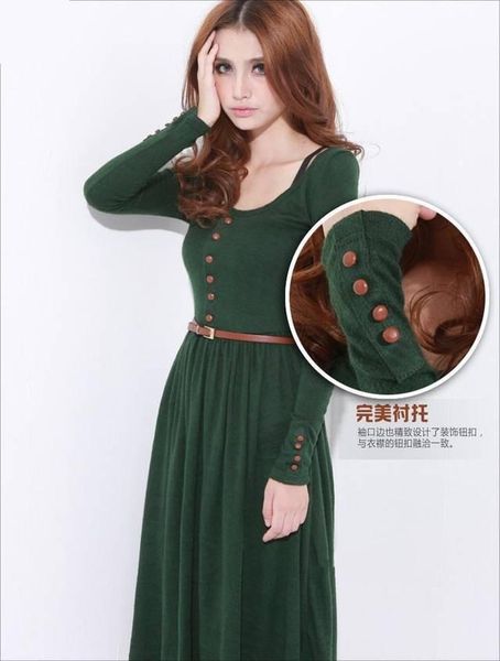 casual dresses autumn and winter ladies vintage knitted basic one-piece dress plus size retail spring women's clothing, Black;gray
casual dresses autumn and winter ladies vintage knitted basic one-piece dress plus size retail spring women's clothing, Black;gray
