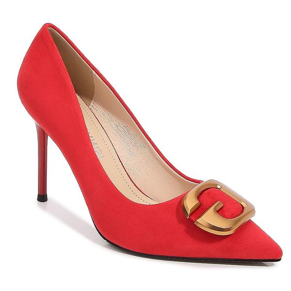 dress shoes ladies wedding ol red 2021 elegant single women's stiletto 9 cm high heels, Black
dress shoes ladies wedding ol red 2021 elegant single women's stiletto 9 cm high heels, Black