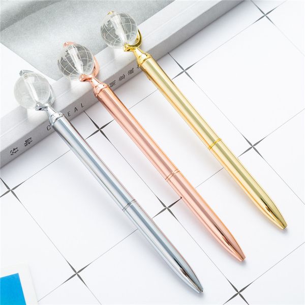 creative globe modeling metal pen student teacher writing ballpoint pens office decompression gift, Blue;orange
creative globe modeling metal pen student teacher writing ballpoint pens office decompression gift, Blue;orange