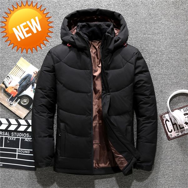 drop shipping winter jackets casual brand men's down jacket windproof parka coats hooded white duck downs, Black 
drop shipping winter jackets casual brand men's down jacket windproof parka coats hooded white duck downs, Black