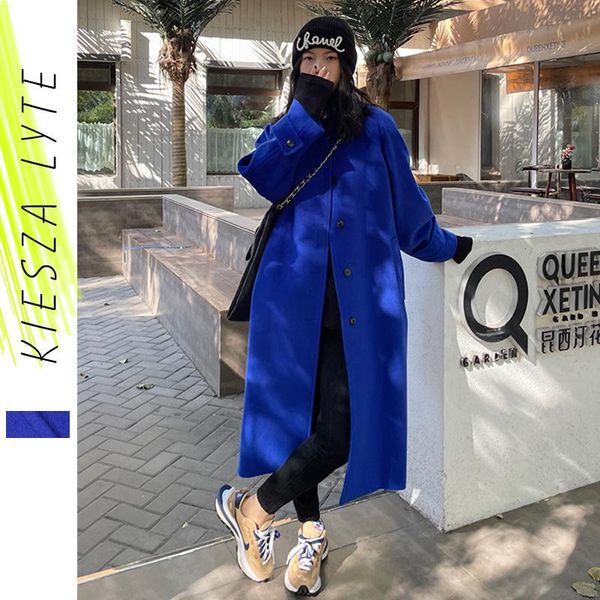 women's wool & blends kiesza lyte blend coat women elegant loose blue ladies long female korean fashion winter clothing, Black
women's wool & blends kiesza lyte blend coat women elegant loose blue ladies long female korean fashion winter clothing, Black