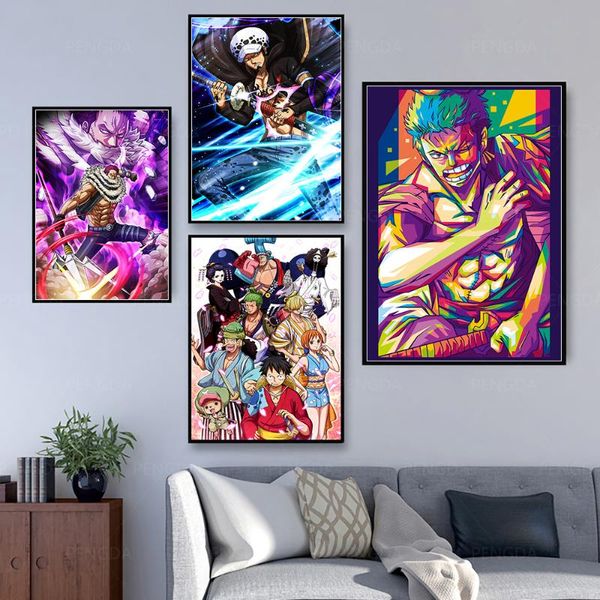 paintings canvas prints one piece wall art main characters poster modular japan anime pictures for living room modern home decor
paintings canvas prints one piece wall art main characters poster modular japan anime pictures for living room modern home decor