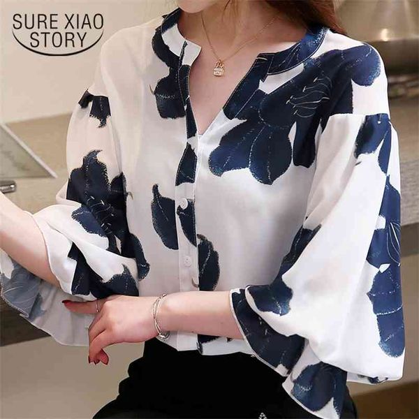 summer womens and blouses plus size women shirts chiffon blouse v-neck three quarter floral puff sleeve blusas 210421, White
summer womens and blouses plus size women shirts chiffon blouse v-neck three quarter floral puff sleeve blusas 210421, White