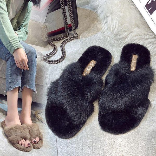 designer shoes winter fashion outdoor women home slippers faux fur warm woman slip on flats female fuzzy flip flops, Black
designer shoes winter fashion outdoor women home slippers faux fur warm woman slip on flats female fuzzy flip flops, Black