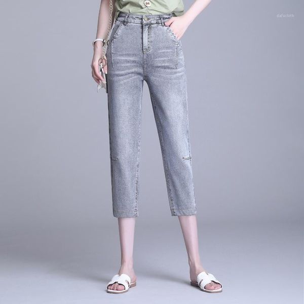 women's jeans summer for women high waisted plus size 5xl calf-length denim pants female elegant fashion slim casual skinny capris 9158, Blue
women's jeans summer for women high waisted plus size 5xl calf-length denim pants female elegant fashion slim casual skinny capris 9158, Blue