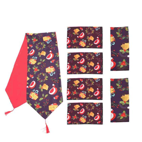 table cloth 1set festival layout ornament chic runner christmas mat bottle cover
table cloth 1set festival layout ornament chic runner christmas mat bottle cover