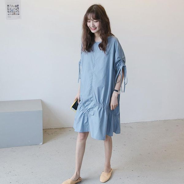 maternity dresses summer irregular dress expectant mother half rope sleeve pregnancy round neck pregnant women loose clothes, White
maternity dresses summer irregular dress expectant mother half rope sleeve pregnancy round neck pregnant women loose clothes, White