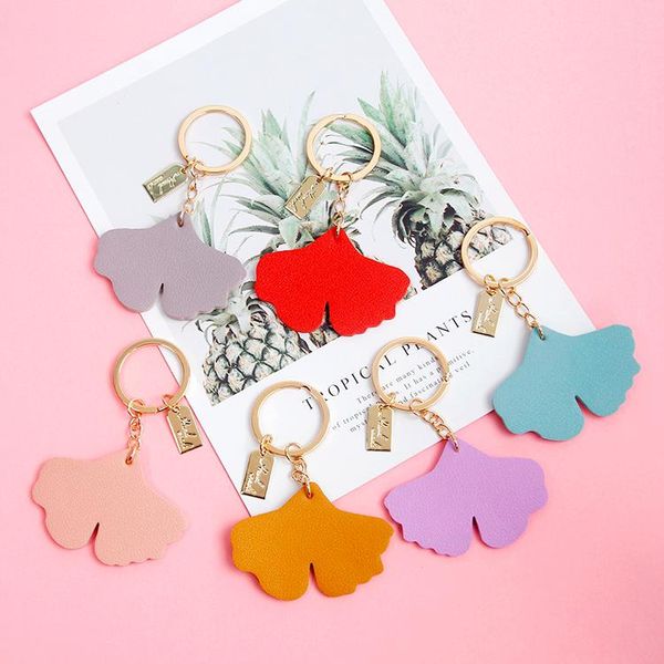 keychains 2021 cute sweet leather pu gingko leaves plant keychain for women tassel trinket key chains ring car bag pendent charm d499, Silver
keychains 2021 cute sweet leather pu gingko leaves plant keychain for women tassel trinket key chains ring car bag pendent charm d499, Silver