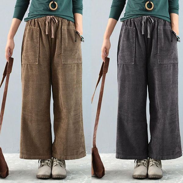 women's pants & capris 2022 wide leg spring corduroy casual trousers elastic waist cropped pantalon female palazzo plus size, Black;white
women's pants & capris 2022 wide leg spring corduroy casual trousers elastic waist cropped pantalon female palazzo plus size, Black;white