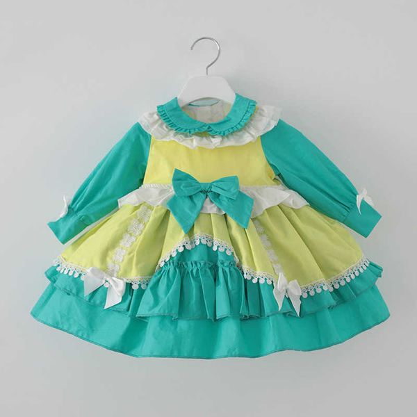spanish baby girl lolita princess ball gown infant long sleeve birthday casuals dress children green peter pan collar vestidos 210615, Red;yellow
spanish baby girl lolita princess ball gown infant long sleeve birthday casuals dress children green peter pan collar vestidos 210615, Red;yellow