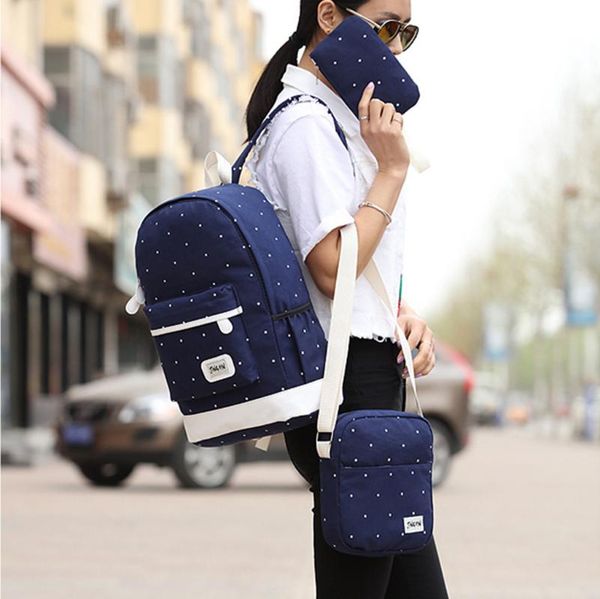 backpack women's school book bags satchel shoulder rucksack canvas dot travel bag designers mochila feminina student bagpack
backpack women's school book bags satchel shoulder rucksack canvas dot travel bag designers mochila feminina student bagpack