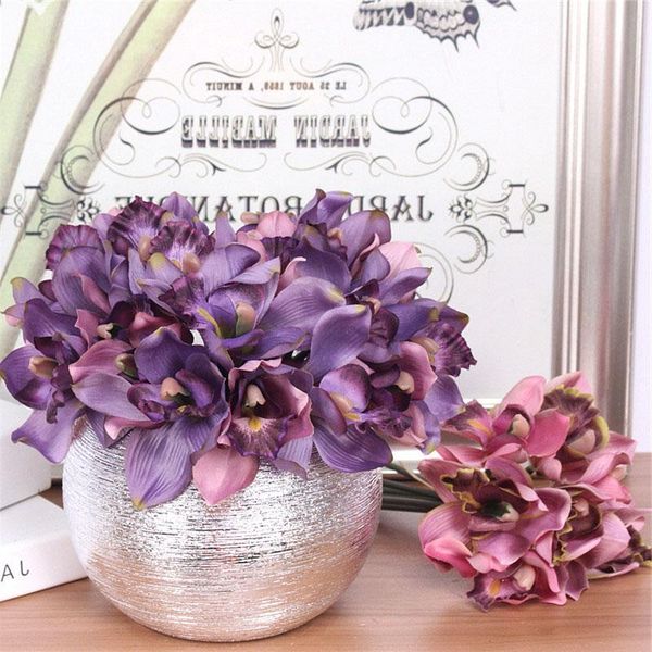 decorative flowers & wreaths artificial 7 head orchid home decoration el table fake flower wedding bride bridesmaid holding bouquet
decorative flowers & wreaths artificial 7 head orchid home decoration el table fake flower wedding bride bridesmaid holding bouquet