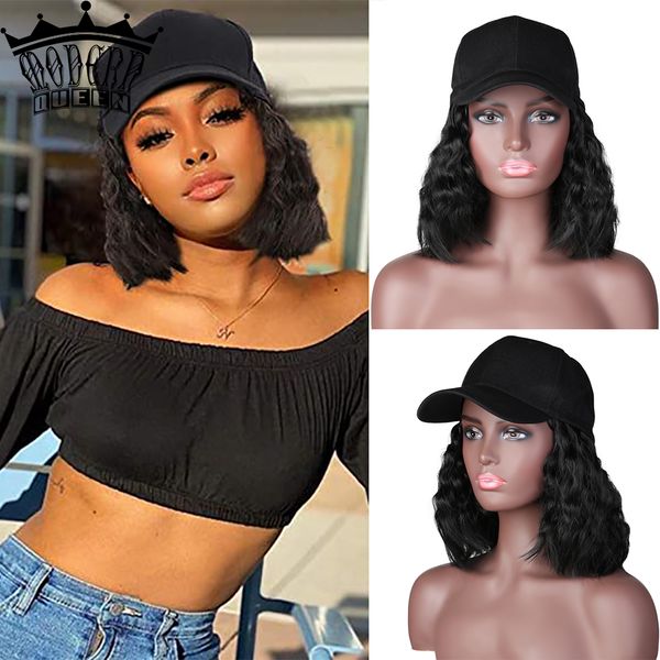 short curl baseball cap hair wig 10inch synthetic bob wig cap hair heat resistant fiber female short bob wig hair, Black
short curl baseball cap hair wig 10inch synthetic bob wig cap hair heat resistant fiber female short bob wig hair, Black