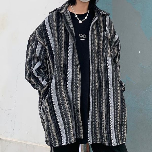 women's blouses & shirts striped long sleeve shirt women thick blouse retro button up harajuku casual lapel jacket autumn 2021 plus siz, White
women's blouses & shirts striped long sleeve shirt women thick blouse retro button up harajuku casual lapel jacket autumn 2021 plus siz, White