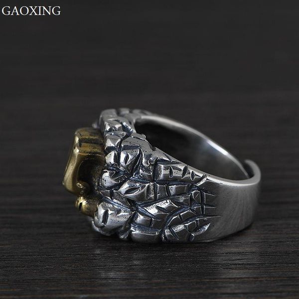 cluster rings s925 silver retro craft jewelry ring man skull finger, Golden;silver
cluster rings s925 silver retro craft jewelry ring man skull finger, Golden;silver