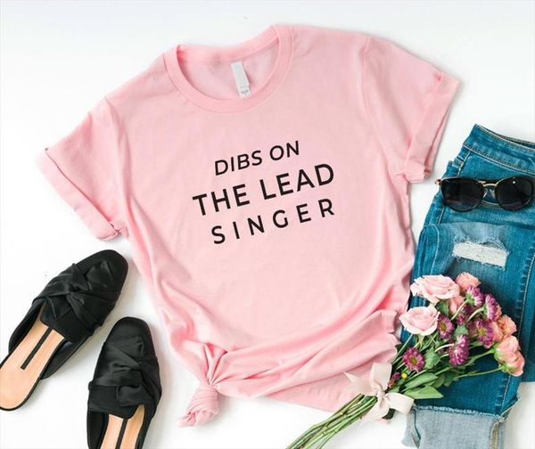 dibs on the lead mens and womens singer women cotton casual funny for lady yong girl tee drop, White;black
dibs on the lead mens and womens singer women cotton casual funny for lady yong girl tee drop, White;black