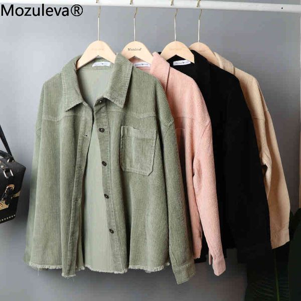 mozuleva women autumn new corduroy cotton lapel loose tooling jacket female vintage turn-down collar coat femininas 200919, Black;brown
mozuleva women autumn new corduroy cotton lapel loose tooling jacket female vintage turn-down collar coat femininas 200919, Black;brown