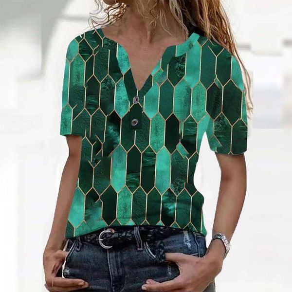 #41 2021 summer t-shirt women casual tees short sleeve geometric figure model korean clothes camiseta mujer youyedian women's, White
#41 2021 summer t-shirt women casual tees short sleeve geometric figure model korean clothes camiseta mujer youyedian women's, White