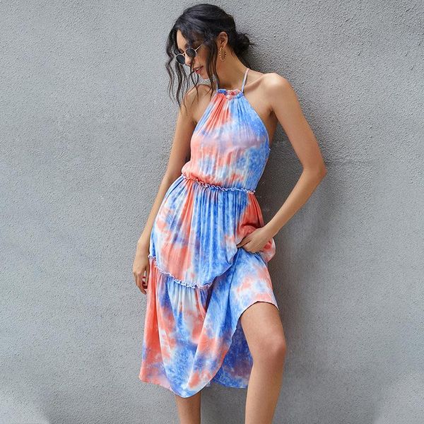 casual dresses women high wasit backless spaghetti strap dress sleeveless tie-dye halter summer, Black;gray
casual dresses women high wasit backless spaghetti strap dress sleeveless tie-dye halter summer, Black;gray