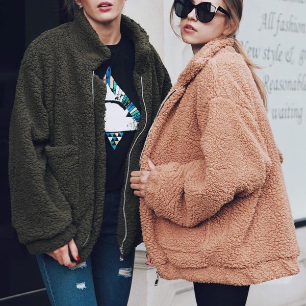 women's vests 2021 women lambswool jacket autumn winter warm zipper coat with 2 pocket casual outerwear camel hairy overcoat plus siz, Black;white
women's vests 2021 women lambswool jacket autumn winter warm zipper coat with 2 pocket casual outerwear camel hairy overcoat plus siz, Black;white