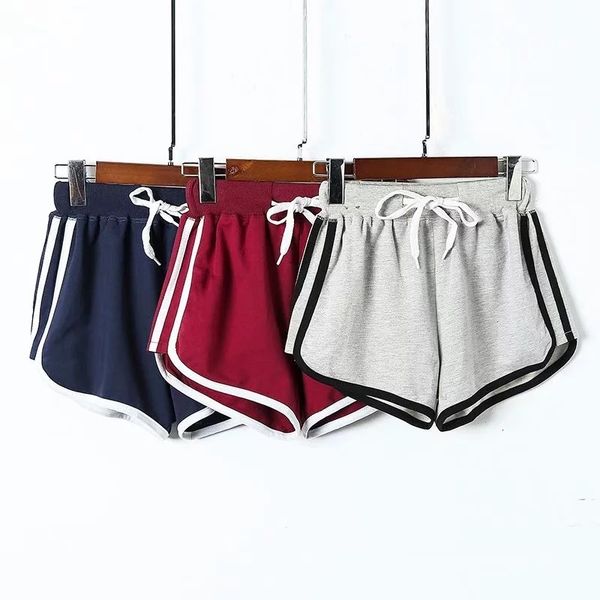 women's shorts summer 2020 new elastic high waist tied rope arc sports small pants, White;black
women's shorts summer 2020 new elastic high waist tied rope arc sports small pants, White;black