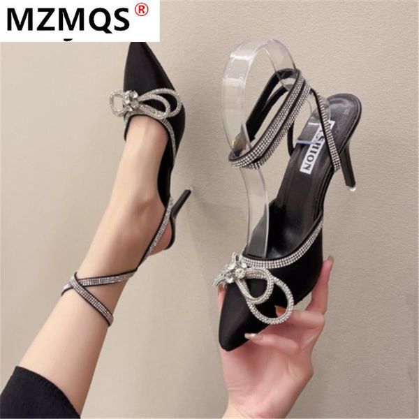 summer fashion women sandals pointed rhinestone bowknot high heel shoes outdoor comfortable zapatos mujer dress, Black
summer fashion women sandals pointed rhinestone bowknot high heel shoes outdoor comfortable zapatos mujer dress, Black