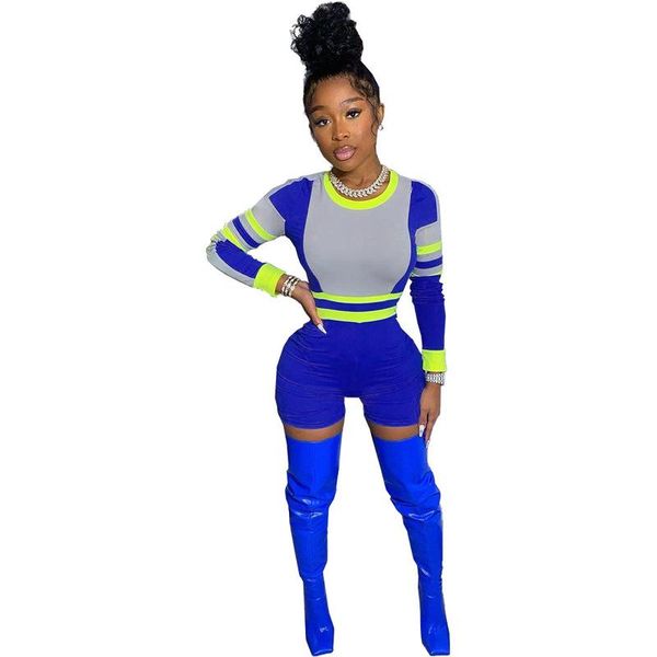 women's jumpsuits & rompers womens jumpsuit shorts 2021 patchwork o neck long sleeve bodysuit romper tracksuit back zipper, Black;white
women's jumpsuits & rompers womens jumpsuit shorts 2021 patchwork o neck long sleeve bodysuit romper tracksuit back zipper, Black;white