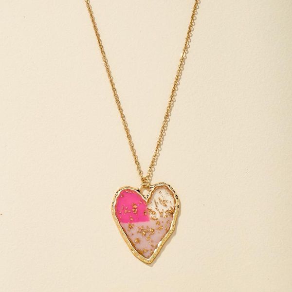 stitching color love heart resin gold foil pendant necklace for women girls zinc alloy sweater chain accessories necklaces, Silver
stitching color love heart resin gold foil pendant necklace for women girls zinc alloy sweater chain accessories necklaces, Silver