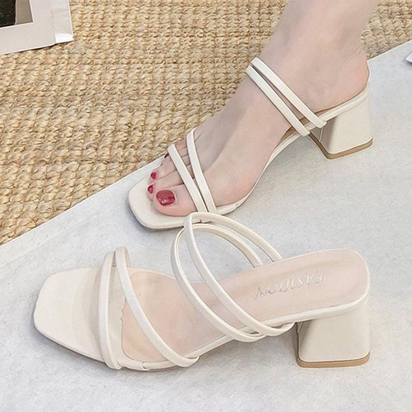 sandals 2021 female summer slippers ladies high heels square open toe slides party shoes women for, Black
sandals 2021 female summer slippers ladies high heels square open toe slides party shoes women for, Black