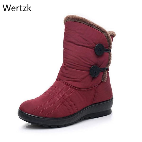 boots winter warm plush non-slip sole button open platform shoes snow woman, Black
boots winter warm plush non-slip sole button open platform shoes snow woman, Black