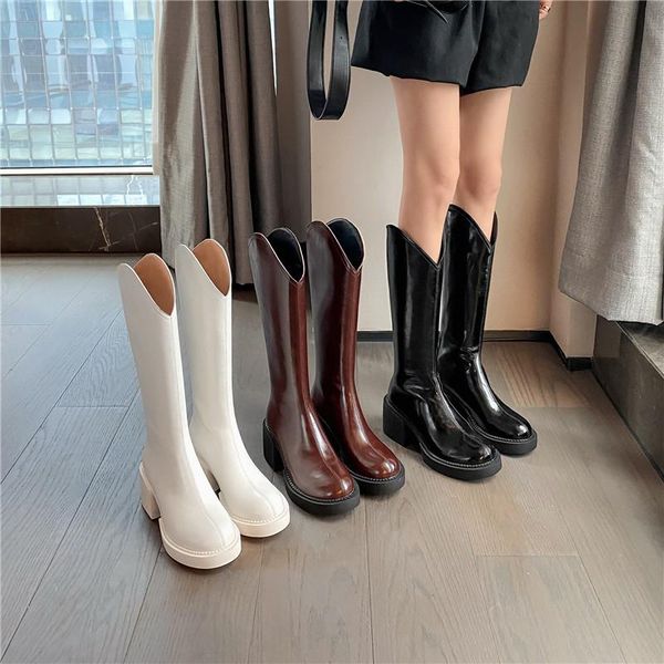 boots 2021 winter fashion women round toe thick heel platform shoes handmade grown leather, Black
boots 2021 winter fashion women round toe thick heel platform shoes handmade grown leather, Black