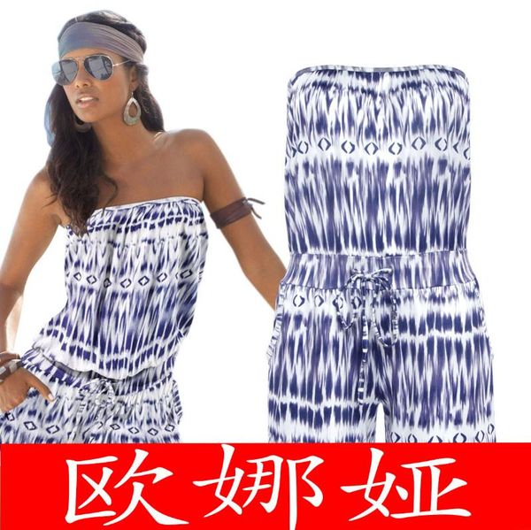 jumpsuit women summer 2021 fashion strapless bra off-shoulder printed playsuit drop ony8930 women's jumpsuits & rompers, Black;white
jumpsuit women summer 2021 fashion strapless bra off-shoulder printed playsuit drop ony8930 women's jumpsuits & rompers, Black;white